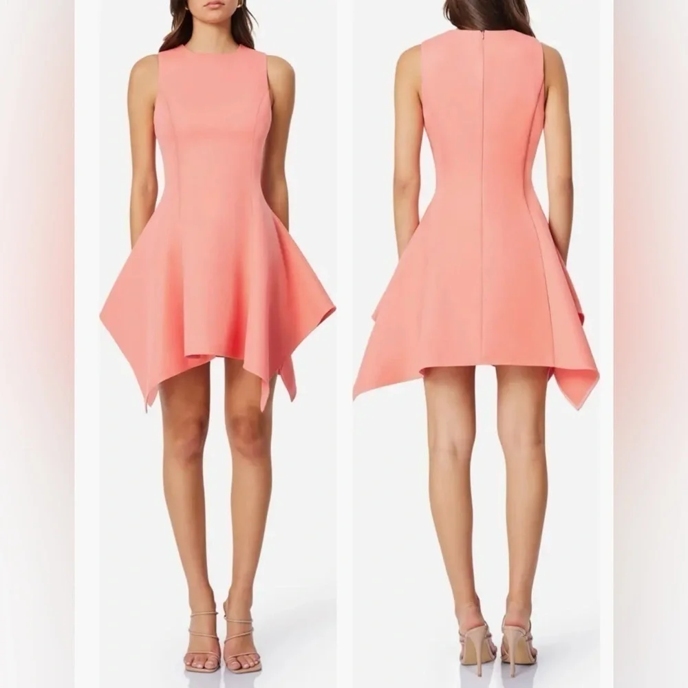 NWOT Elliatt Brianite Fit & Flare Sleeveless Coral Minidress sz S